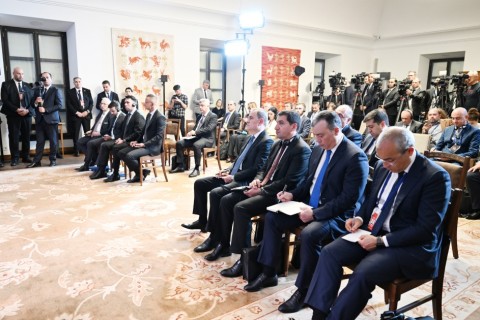 lham Aliyev azeri elnök és Orbán Viktor miniszterelnök közös sajtónyilatkozatot tartottak Budapesten