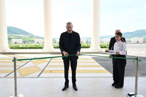 Ilham Alijev elnök megnyitotta a "Lacsin" Rekreációs Komplexumot