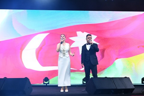 Koncertet tartottak a Heydar Aliyev Központ parkjában a Nemzeti Megmenekülés Napja alkalmából