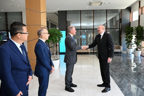 Ilham Aliyev azeri elnök részt vett a „November 8. Erőmű" ünnepélyes megnyitóján