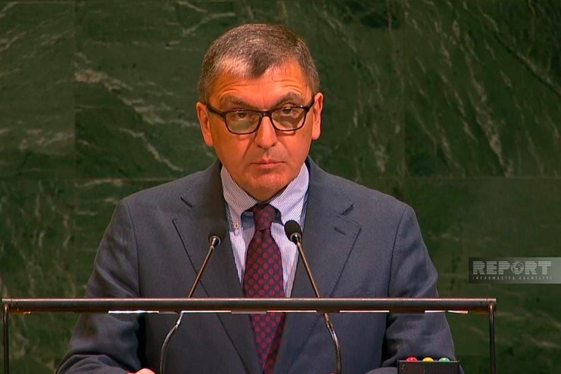 Azerbajdzsán ENSZ-nagykövete: Nemzetközi támogatásra van szükség az aknaveszély elleni küzdelemhez Krabahban