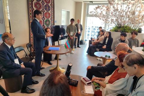 Fuad Muradov találkozott a japániai azerbajdzsáni közösséggel – FOTÓ