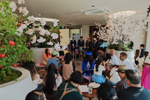 Fuad Muradov találkozott a japániai azerbajdzsáni közösséggel – FOTÓ