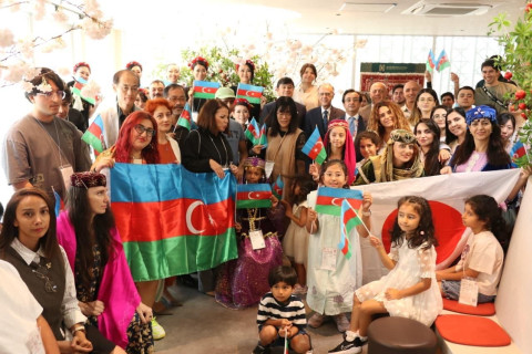 Fuad Muradov találkozott a japániai azerbajdzsáni közösséggel – FOTÓ
