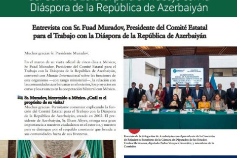 Egy tekintélyes mexikói kiadvány beszámolt a Diaszpórával Foglalkozó Állami Bizottság nemzetközi tevékenységéről - FOTÓK