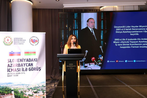 Az azerbajdzsáni diaszpóra Szlovéniában új együttműködési irányokat vitatott meg - FOTÓK