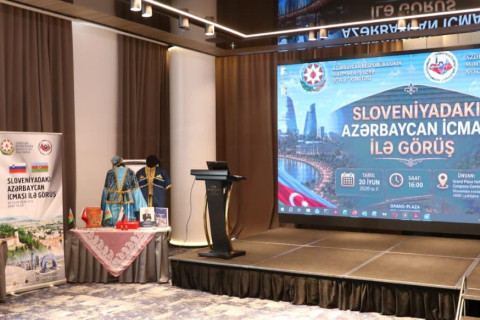Az azerbajdzsáni diaszpóra Szlovéniában új együttműködési irányokat vitatott meg - FOTÓK