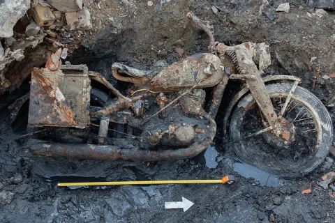 A Duna alacsony vízállása miatt Wehrmacht-katonák maradványaira bukkantak Magyarországon