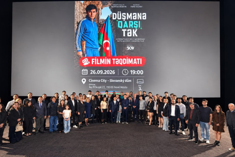 Prágában bemutatták az Azerbajdzsán Nemzeti Hőséről, Natig Gasimovról szóló filmet
